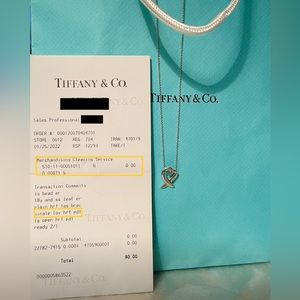 Authentic Tiffany & Co. Paloma Picasso Loving Heart Necklace!